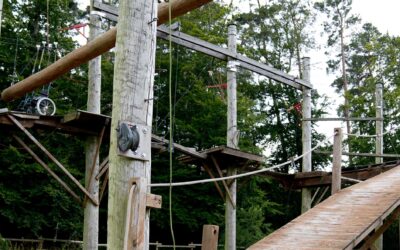 Inklusiver Seilgarten und Hochseilgarten